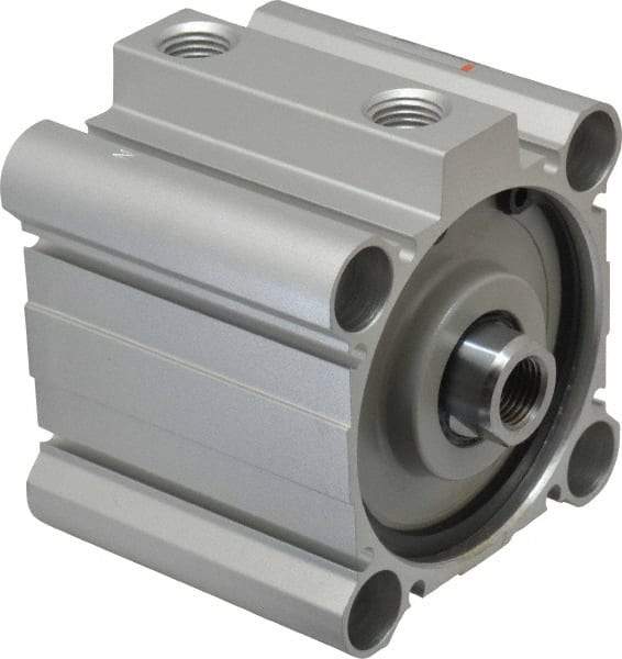 SMC PNEUMATICS - 1" Stroke x 2-1/2" Bore Double Acting Air Cylinder - 1/4 Port, 1/2-20 Rod Thread, 145 Max psi, 15 to 160°F - Americas Tooling