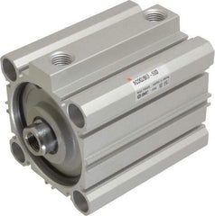 SMC PNEUMATICS - 1-15/16" Stroke x 2-1/2" Bore Double Acting Air Cylinder - 1/4 Port, 1/2-20 Rod Thread, 145 Max psi, 15 to 160°F - Americas Tooling