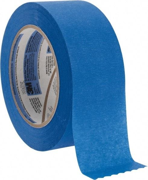 3M - 2" Wide x 60 Yd Long Blue Paper Masking Tape - Series 2090, 5.7 mil Thick, 27 In/Lb Tensile Strength - Americas Tooling