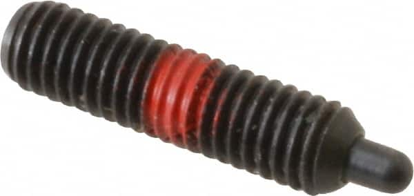 Gibraltar - 5/16-18, 5/8" Thread Length, 3/16" Plunger Projection, Steel Threaded Spring Plunger - Americas Tooling