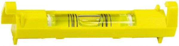 Stanley - 1 Vial, 3" Long, Plastic Line Level - 0.9" High x 3.45" Wide, Yellow - Americas Tooling