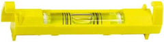 Stanley - 1 Vial, 3" Long, Plastic Line Level - 0.9" High x 3.45" Wide, Yellow - Americas Tooling