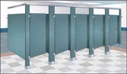 Bradley - Washroom Partition Steel Pilaster - 24 Inch Wide x 79-13/16 Inch High, ADA Compliant Stall Compatibility - Americas Tooling