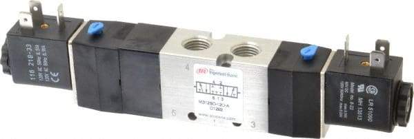 ARO/Ingersoll-Rand - 1/4", 4-Way 3-Position Maxair Stacking Solenoid Valve - 120 VAC, 0.7 CV Rate, 1.81" High - Americas Tooling