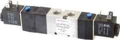 ARO/Ingersoll-Rand - 1/4", 4-Way 3-Position Maxair Stacking Solenoid Valve - 120 VAC, 0.7 CV Rate, 1.81" High - Americas Tooling