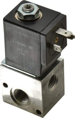 ARO/Ingersoll-Rand - 1/4", CAT Series 3-Way 2-Position Stacking Solenoid Valve - 12 VDC, 0.2 CV Rate, 3-1/2" High - Americas Tooling