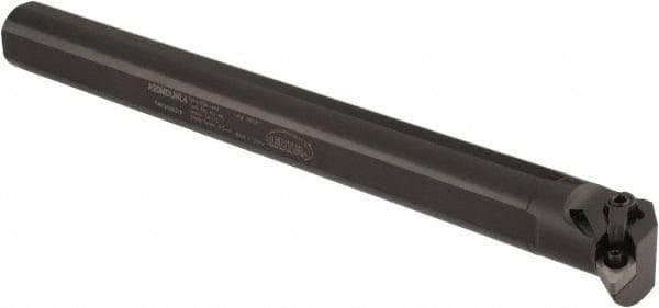 Hertel - 1.705" Min Bore Diam, 14" OAL, 1-1/4" Shank Diam, A-MDUN Indexable Boring Bar - DN.. Insert, Screw or Clamp Holding Method - Americas Tooling