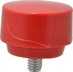 Proto - 1-1/2" Face Diam, Grade Medium, Red Hammer Tip/Face - Plastic - Americas Tooling