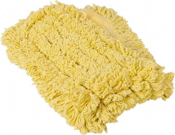 Rubbermaid - 36" Long x 5" Wide Yarn Blend Dust Mop Head - Envelope Connection, Yellow, Looped Head - Americas Tooling