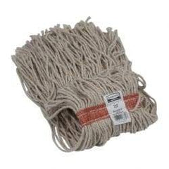 Rubbermaid - 1" Orange Head Band, Small Cotton Cut End Mop Head - 8 Ply, Side Loading Connection, Use for General Purpose - Americas Tooling