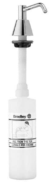 Bradley - 16 oz Liquid Soap Dispenser Pump - Polyethylene, Hand Pump, Clear - Americas Tooling