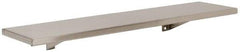 Made in USA - Stainless Steel Washroom Shelf - 24" Long x 6" Wide x 1/2" Deep - Americas Tooling