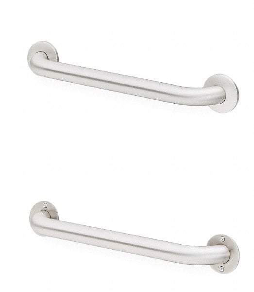 Bradley - Washroom Partition Stainless Steel Grab Bar - 36 Inch Long, Compatible with Shower and Toilet Stalls - Americas Tooling