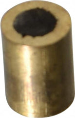 Mag-Mate - 3/16" Diam x 1/4" High, 0.27, 0.28 Lb Average Pull Force, 0.55 Lb Max Pull Force, Neodymium Rare Earth Shielded Magnet - Brass Shield, 0.032" Shielding Wall Thickness - Americas Tooling