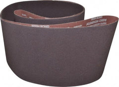 Norton - 8" Wide x 107" OAL, 50 Grit, Aluminum Oxide Abrasive Belt - Aluminum Oxide, Coarse, Coated, X Weighted Cloth Backing, Series R228 - Americas Tooling