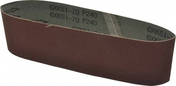 Tru-Maxx - 3" Wide x 21" OAL, 240 Grit, Aluminum Oxide Abrasive Belt - Aluminum Oxide, Very Fine, Coated - Americas Tooling