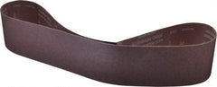 Norton - 4" Wide x 54" OAL, 60 Grit, Aluminum Oxide Abrasive Belt - Aluminum Oxide, Medium, Coated, X Weighted Cloth Backing, Series R228 - Americas Tooling