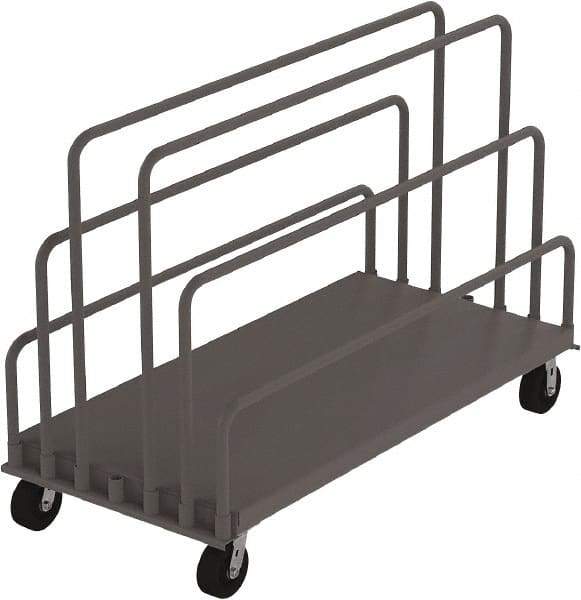 Jamco - 2,000 Lb Capacity Adjustable Sheet & Panel Truck - Steel Deck, 36" OAW, 9" Platform Height - Americas Tooling