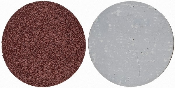 Made in USA - 4" Diam, 36 Grit Aluminum Oxide Adhesive PSA Disc - Americas Tooling