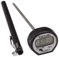 Taylor - -40 to 302°F Pocket Digital Thermometer - LCD Display, 1.5 Volts - Americas Tooling