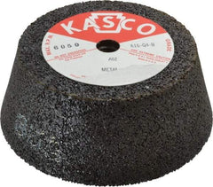 Made in USA - 6" Diam, 2" Overall Thickness, 62 Grit, Type 11 Tool & Cutter Grinding Wheel - Medium Grade, Aluminum Oxide, Q Hardness, 6,050 RPM - Americas Tooling