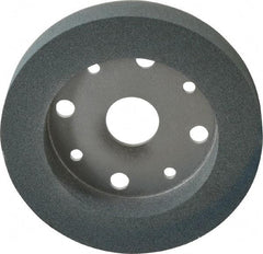 Norton - 6" Diam, 4" Hole Size, 1" Overall Thickness, 100 Grit, Type 2 Tool & Cutter Grinding Wheel - Fine Grade, Silicon Carbide, I Hardness, Vitrified Bond, 3,600 RPM - Americas Tooling