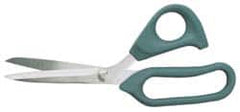 Clauss - 3-1/2" LOC, 9" OAL Stainless Steel Standard Shears - Ambidextrous, Offset Handle, For General Purpose Use - Americas Tooling