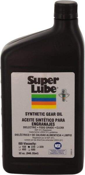 Synco Chemical - 0.25 Gal Bottle, Synthetic Gear Oil - -45°F to 450°F, ISO 220 - Americas Tooling