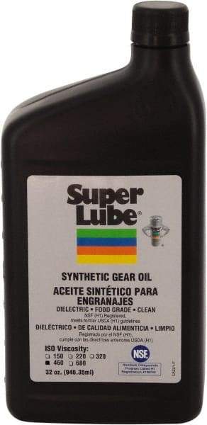 Synco Chemical - 0.25 Gal Bottle, Synthetic Gear Oil - -45°F to 450°F, ISO 460 - Americas Tooling