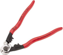 Knipex - 7-1/2" OAL, 1/4" Capacity, Cable Cutter - Ergo Dual Component Handle - Americas Tooling