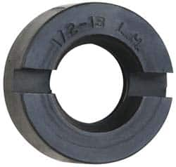 Sopko - 7/8" Diam Grinding Wheel Spindle Slotted Nut - 1/2-13 Thread Size, Left Handed, 5/16" Thick - Americas Tooling