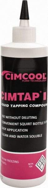 Cimcool - Cimtap II, 16 oz Bottle Tapping Fluid - Water Soluble, For Chip Welding, Tap Breakage, Tap Burning - Americas Tooling