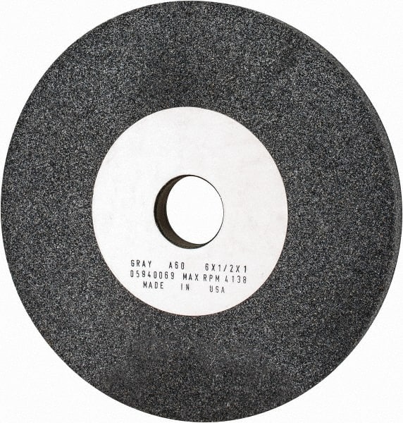 Grier Abrasives - 60 Grit Aluminum Oxide Bench and Pedestal Grinding Wheel - Americas Tooling