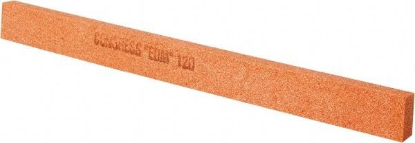 Made in USA - 120 Grit Aluminum Oxide Rectangular Polishing Stone - Fine Grade, 1/2" Wide x 6" Long x 1/4" Thick - Americas Tooling