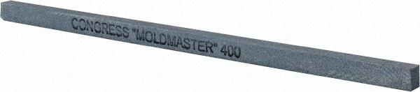 Made in USA - 400 Grit Silicon Carbide Square Polishing Stone - Super Fine Grade, 1/4" Wide x 6" Long x 1/4" Thick - Americas Tooling