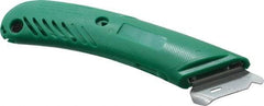 PHC - Retractable Utility Knife - 1-5/8" Blade, Green Plastic Handle, 1 Blade Included - Americas Tooling