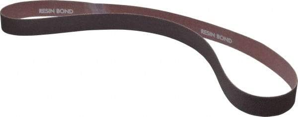 Norton - 1" Wide x 42" OAL, 60 Grit, Aluminum Oxide Abrasive Belt - Aluminum Oxide, Medium, Coated, X Weighted Cloth Backing, Series R228 - Americas Tooling