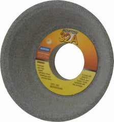 Norton - 4" Diam, 1-1/4" Hole Size, 1-1/2" Overall Thickness, 80 Grit, Type 11 Tool & Cutter Grinding Wheel - Medium Grade, Aluminum Oxide, K Hardness, Vitrified Bond, 5,730 RPM - Americas Tooling