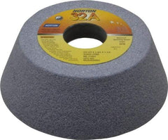 Norton - 6" Diam, 1-1/4" Hole Size, 2" Overall Thickness, 46 Grit, Type 11 Tool & Cutter Grinding Wheel - Coarse Grade, Aluminum Oxide, J Hardness, Vitrified Bond, 3,820 RPM - Americas Tooling