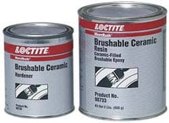 Loctite - 2 Lb Kit Gray Epoxy Resin Filler/Repair Caulk - 248°F Max Operating Temp, 6 hr Full Cure Time, Series 209 - Americas Tooling