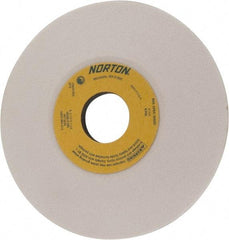 Norton - 6" Diam, 1-1/4" Hole Size, 1/2" Overall Thickness, 80 Grit, Type 12 Tool & Cutter Grinding Wheel - Medium Grade, Aluminum Oxide, K Hardness, Vitrified Bond, 4,140 RPM - Americas Tooling