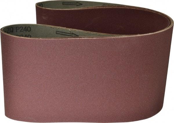 Tru-Maxx - 6" Wide x 48" OAL, 240 Grit, Aluminum Oxide Abrasive Belt - Aluminum Oxide, Very Fine, Coated - Americas Tooling