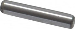 Value Collection - 1/16" Diam x 5/16" Pin Length Grade 8 Alloy Steel Standard Dowel Pin - C 50-58 Hardness, 800 Lb Breaking Strength, 1 Beveled & 1 Rounded End - Americas Tooling