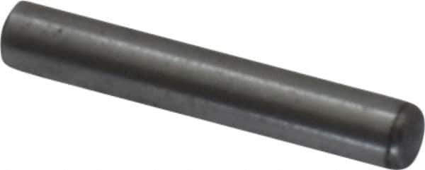 Value Collection - 1/16" Diam x 3/8" Pin Length Grade 8 Alloy Steel Standard Dowel Pin - C 50-58 Hardness, 800 Lb Breaking Strength, 1 Beveled & 1 Rounded End - Americas Tooling