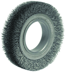 4-1/2" Diameter - 2" Arbor Hole - Crimped Steel Wire Straight Nylox Wheel - Americas Tooling