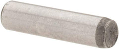 Value Collection - 1/8" Diam x 1/2" Pin Length Grade 8 Alloy Steel Standard Dowel Pin - C 50-58 Hardness, 3,200 Lb Breaking Strength, 1 Beveled & 1 Rounded End - Americas Tooling