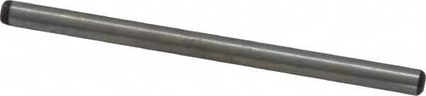 Value Collection - 1/8" Diam x 2" Pin Length Grade 8 Alloy Steel Standard Dowel Pin - C 50-58 Hardness, 3,200 Lb Breaking Strength, 1 Beveled & 1 Rounded End - Americas Tooling