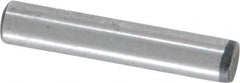 Value Collection - 3/16" Diam x 1" Pin Length Grade 8 Alloy Steel Standard Dowel Pin - C 50-58 Hardness, 7,200 Lb Breaking Strength, 1 Beveled & 1 Rounded End - Americas Tooling