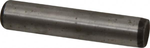 Value Collection - 5/16" Diam x 1-1/2" Pin Length Grade 8 Alloy Steel Standard Dowel Pin - C 50-58 Hardness, 20,000 Lb Breaking Strength, 1 Beveled & 1 Rounded End - Americas Tooling