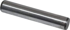 Value Collection - 5/16" Diam x 1-3/4" Pin Length Grade 8 Alloy Steel Standard Dowel Pin - C 50-58 Hardness, 20,000 Lb Breaking Strength, 1 Beveled & 1 Rounded End - Americas Tooling